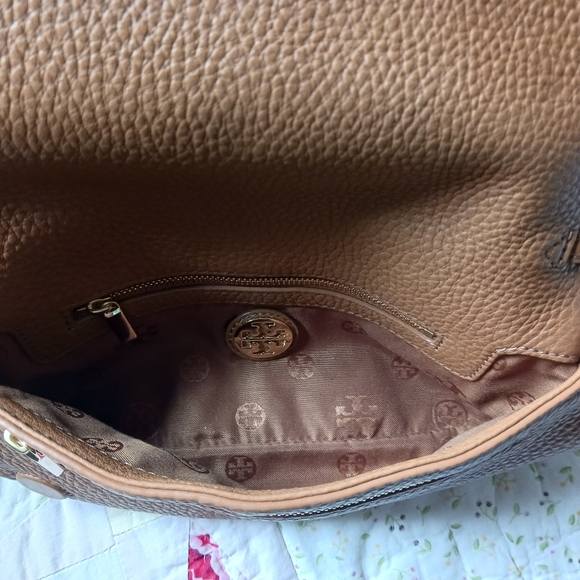 Tory Burch Camel Leather Crossbody Bag - Picture 10 of 15